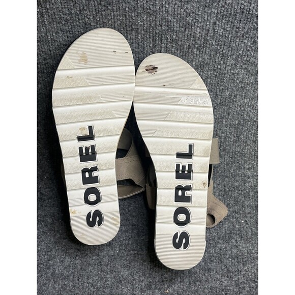 Sorel Cameron Flatform Slingback Sandals Size 8.5 Brown Strappy - Picture 8 of 8